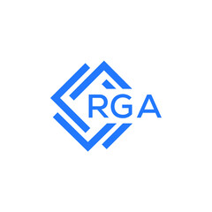 Fototapeta premium RGA technology letter logo design on white background. RGA creative initials technology letter logo concept. RGA technology letter design.