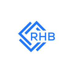RHB technology letter logo design on white   background. RHB creative initials technology letter logo concept. RHB technology letter design.