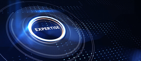 Technology, Internet and network concept. Expertise business consulting concept. 3d illustration