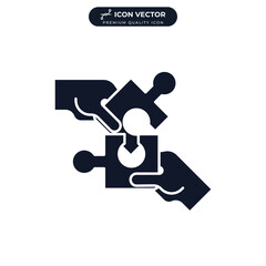 collaboration icon symbol template for graphic and web design collection logo vector illustration