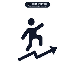 career icon symbol template for graphic and web design collection logo vector illustration