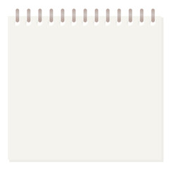 비어있는 공책 프레임 디자인