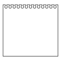 비어있는 공책 프레임 디자인