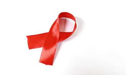 World aids day commemorative ribbon, ribbon is used to remind the existence of aids disease