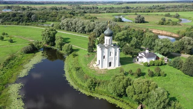 Orthodox Church of Intercession on River Nerl, Bogolyubovo, Suzdalsky District, Vladimir Oblast, Russia