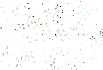 Light orange vector template with memphis shapes.