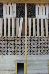 bug hotel insect house wooden bug wood hotel ladybird bee home to butterfly hibernation in ecological garden