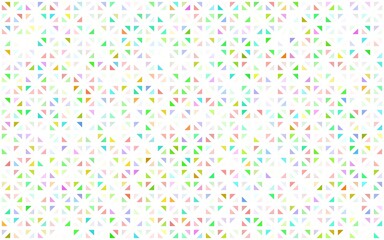 Light Multicolor, Rainbow vector background with triangles.