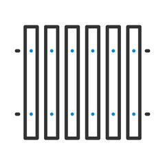 Icon Of Construction Fence In Ui Colors