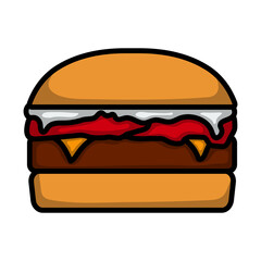 Icon Of Hamburger