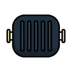 Icon Of Grill Pan