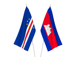 Kingdom of Cambodia and Republic of Cabo Verde flags