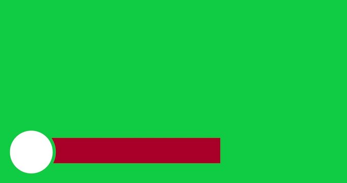 Lower thirds motion graphic elements with removal green screen background. For your video components