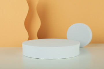 Composition with podium for your design and advertising