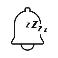 Sleeping bell icon design. vector illustration