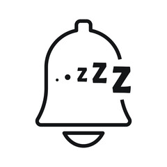 Sleeping bell icon design. vector illustration