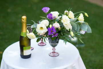 flower decor for the wedding ceremony