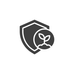 Farm insurance vector icon