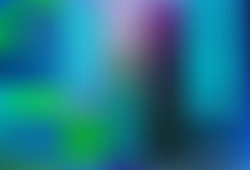 Light BLUE vector blurred bright template.