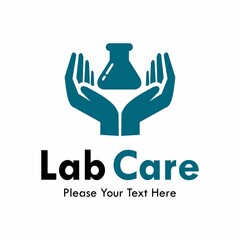 Lab care logo template illustration