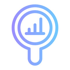 statistics gradient icon