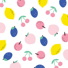 fruit pattern abstract background