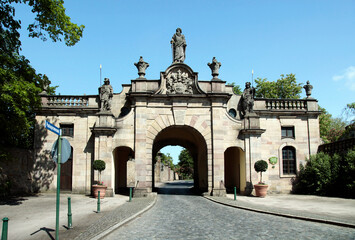 Fototapeta premium Paulus Gate, Fulda, Paul Promenade, Fulda, Hesse, Germany, Europe