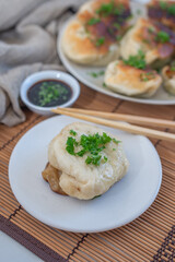 Shanghai pan fried pork dumpling