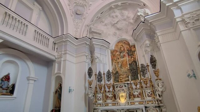 Forio &ndash; Panoramica interna della Chiesa di San Gaetano