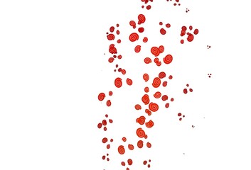 Light Red vector template with lava shapes.