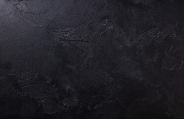 Natural black stone background pattern with high resolution. Top view. Copy space. - 506364902