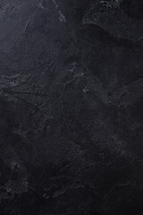 Natural black stone background pattern with high resolution. Top view. Copy space. - 506364983
