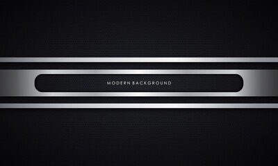 Black and silver color modern abstract background