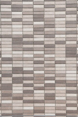 茶色のタイル壁