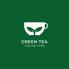 for tea or coffee logo concept