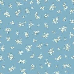 Seamless and beautiful flower illustration pattern,