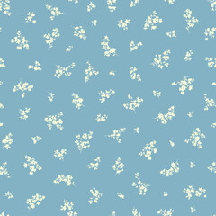 Seamless and beautiful flower illustration pattern,