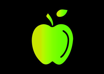illustration of apple best graphics design in vector art