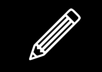 illustration of a wooden pencil in vector