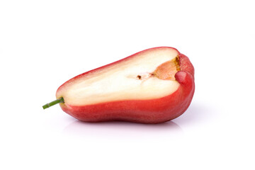 rose apple on white 