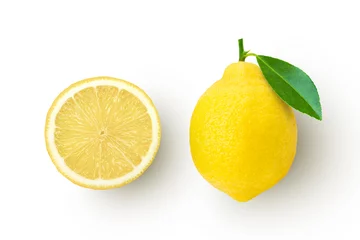 Foto op Plexiglas lemon isolated on white © NIKCOA