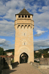 Obraz premium valentré bridge in cahors (france) 