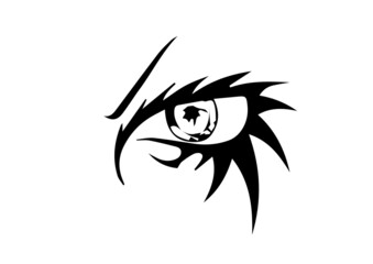 illustration of an eye in vector art 