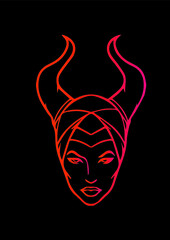 illustration of male ficent best graphics design in vector art