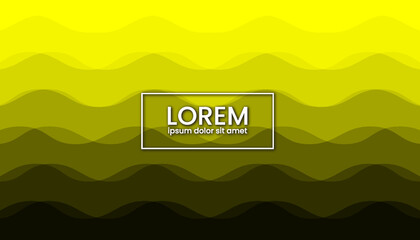 Abstract Wave Yellow Background Design