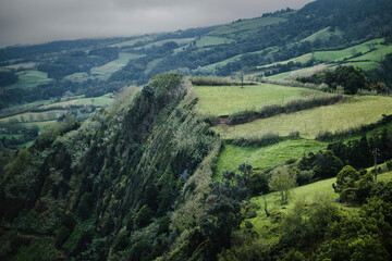 Fototapeta premium Landscape of San Miguel Island, Azores, Portugal.
