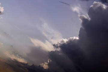 Cloudy skies