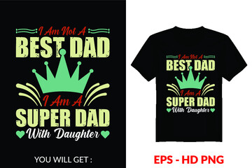 Father's Day Vintage Vector T-Shirt Design