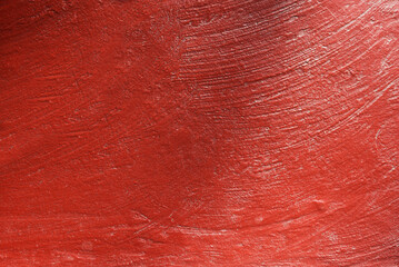 béton peint en rouge