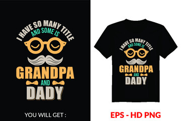 Father's Day Vintage Vector T-Shirt Design